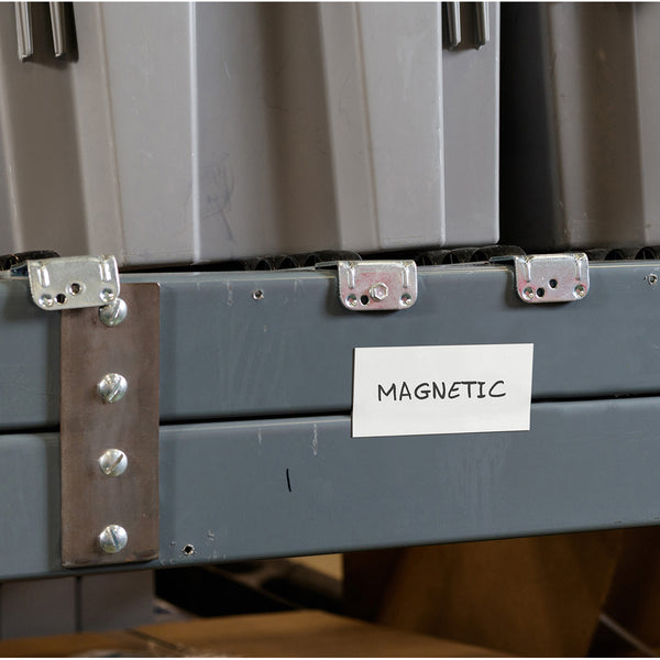 Brady BLANK MAGNETIC LABELS B-859 51X108MM Blank Write-on Magnetic Labels 234973