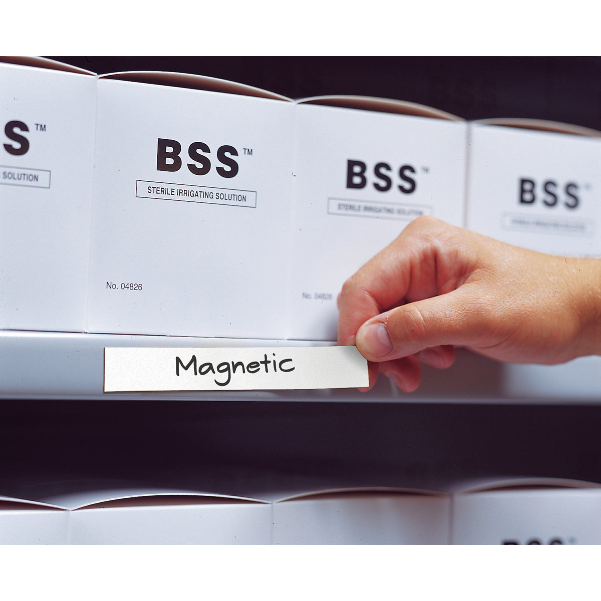 Brady BLANK MAGNETIC LABELS B-859 51X312MM Blank Write-on Magnetic Labels 234975