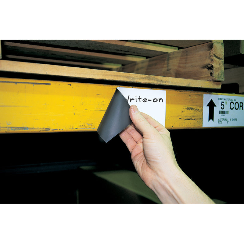 Brady BLANK MAGNETIC LABELS B-859 77X159MM Blank Write-on Magnetic Labels 234979