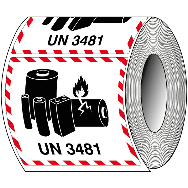 Brady T/Adm-Lbm-Un3481-120X110-1000 Packaging Labels - Lithium-ion - UN 3481 237813