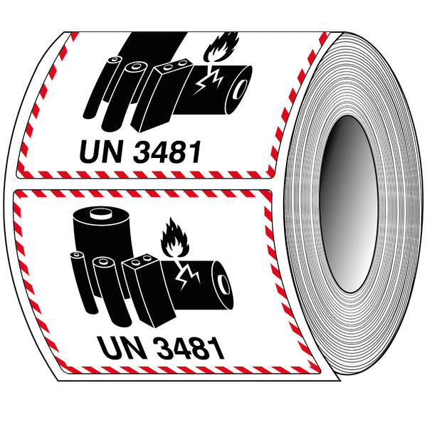 Brady T/Adm-Lbm-Un3481-105X74-1000 Packaging Labels - Lithium-ion - UN 3481 237814