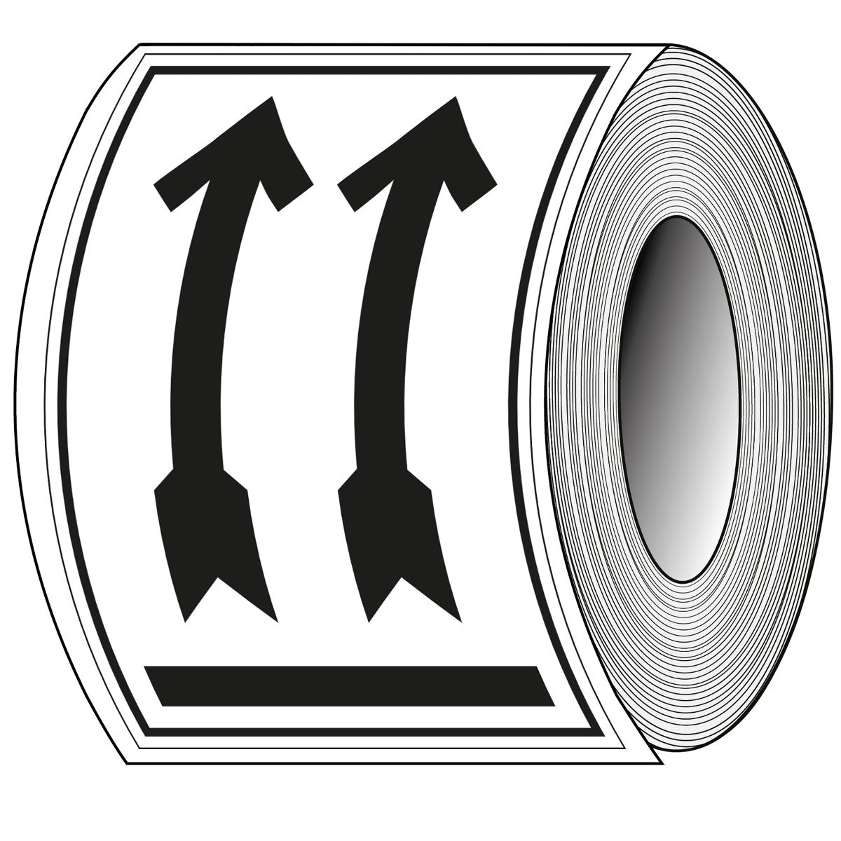 Brady T/Pic011/Nt-Pap-105X74-1000 Packaging Labels - This side up 237823