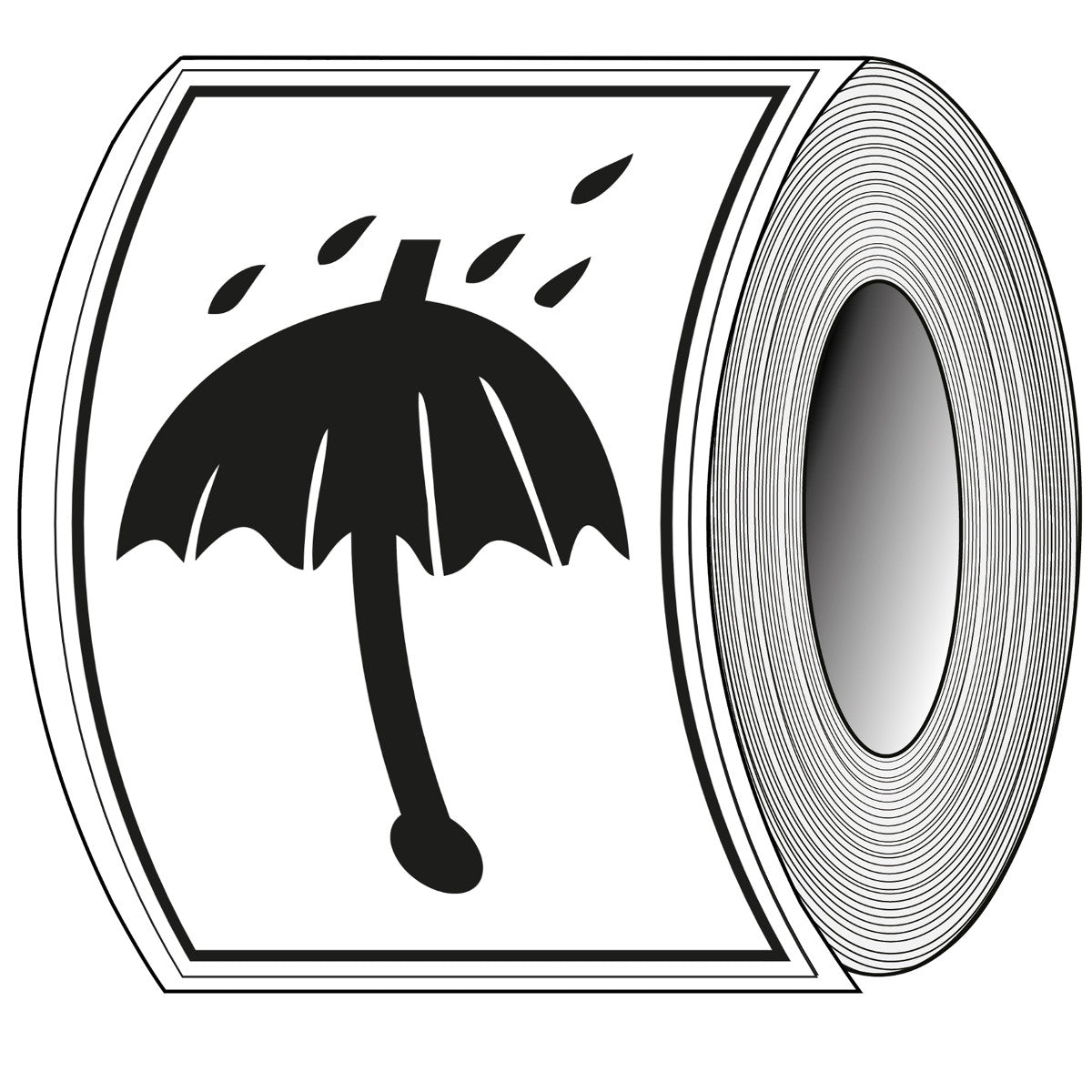 Brady T/Pic010/Nt-Pap-105X74-1000 Packaging Labels - Keep Dry 237827
