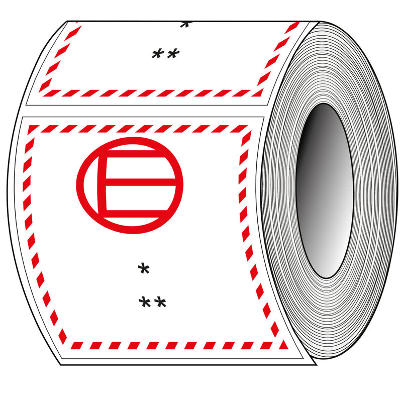 Brady T/Adrqe-Pap-100X100-1000-Custom Packaging Labels - ADR - QE (Quality Excepted) 237835