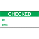 Brady WO-E CHECKED BY DATE 38X16MM B-500 Quality Control labels - Checked 256028
