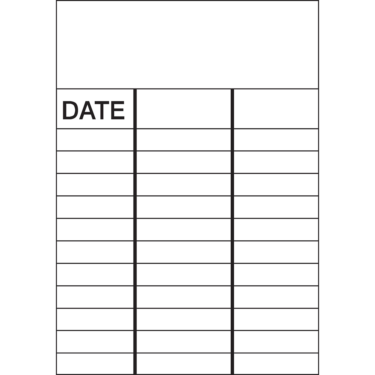 Brady WO-E BLANK/DATE 100X150MM Inspection Placards 256910