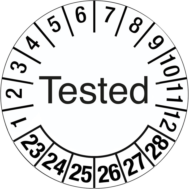 Brady 317735 Inspection Date Label - Tested 317735