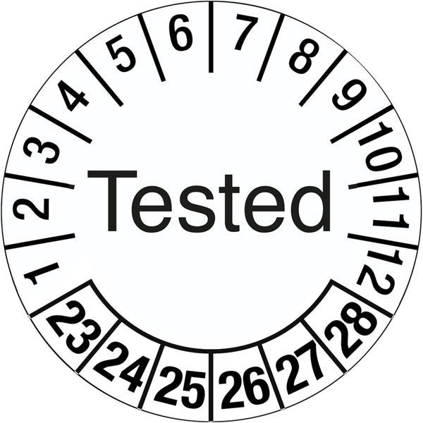 Brady 317736 Inspection Date Label - Tested 317736