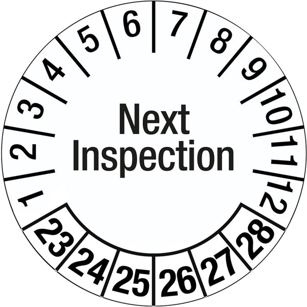 Brady 317739 Inspection Date Label - Next Inspection 317739