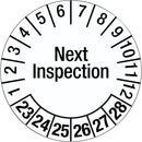 Brady 317740 Inspection Date Label - Next Inspection 317740