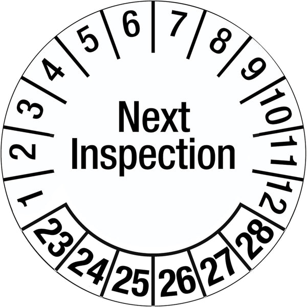 Brady 317740 Inspection Date Label - Next Inspection 317740