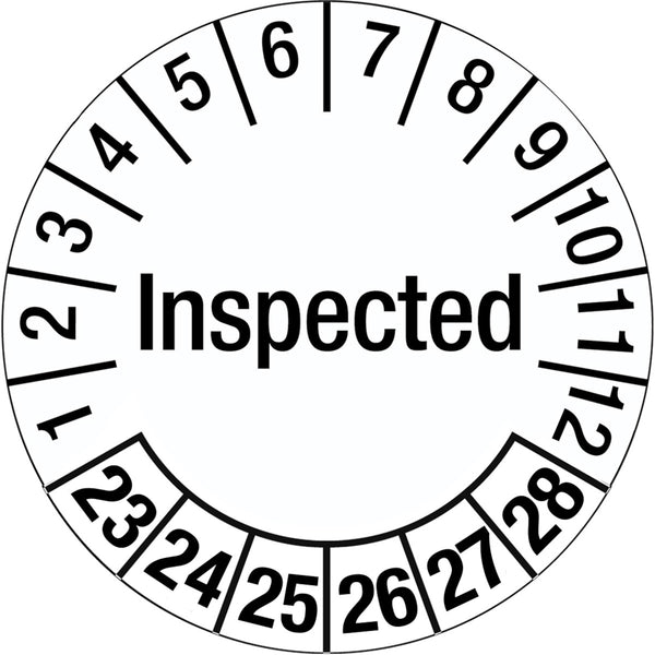 Brady 317749 Tamper-evident Inspection Date Labels 317749