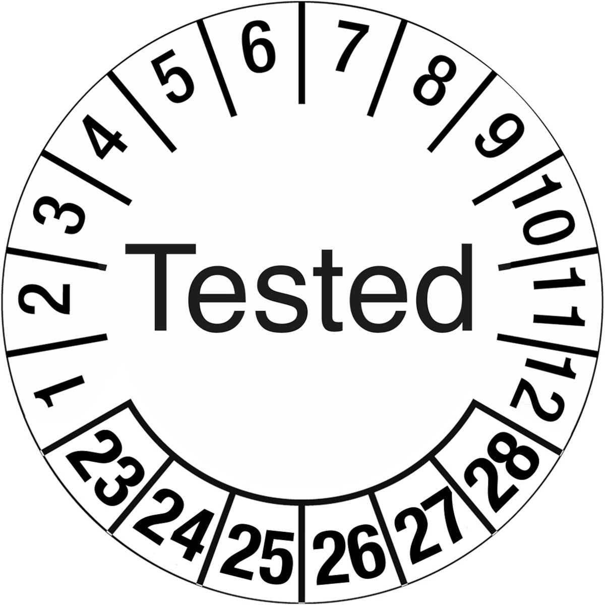 Brady 317753 Tamper-evident Inspection Date Labels 317753