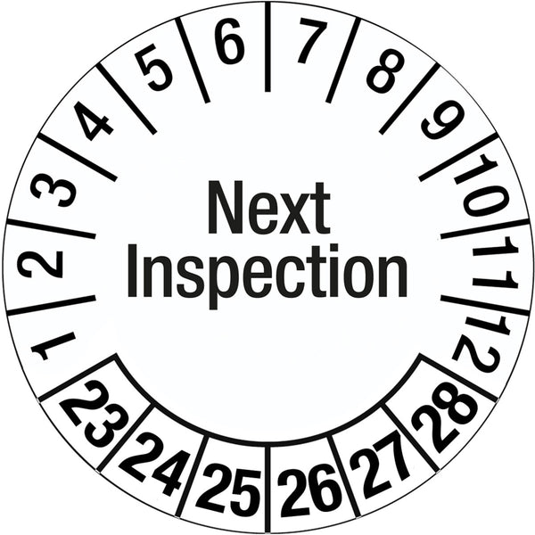 Brady 317757 Tamper-evident Inspection Date Labels 317757