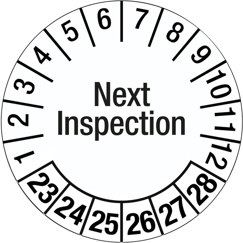 Brady 317758 Tamper-evident Inspection Date Labels 317758