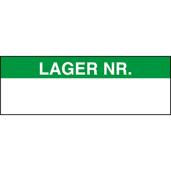 Brady BESCHRIFTBARE ETI "LAGER NR"-38x13-B500 Write-on labels - (per 25 c.) 335083