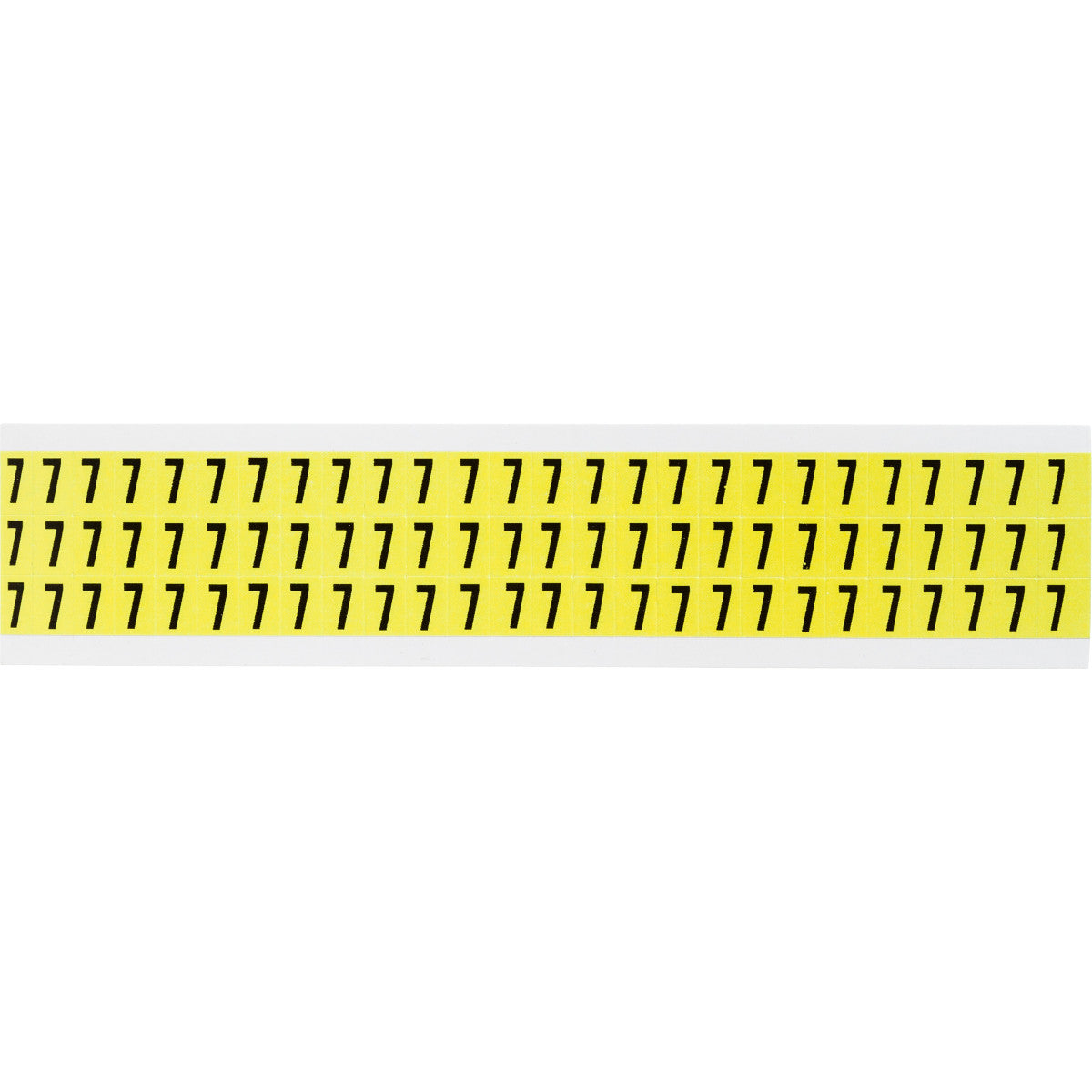 Brady 3410-7 Identical numbers and letters on one card for indoor use 034107