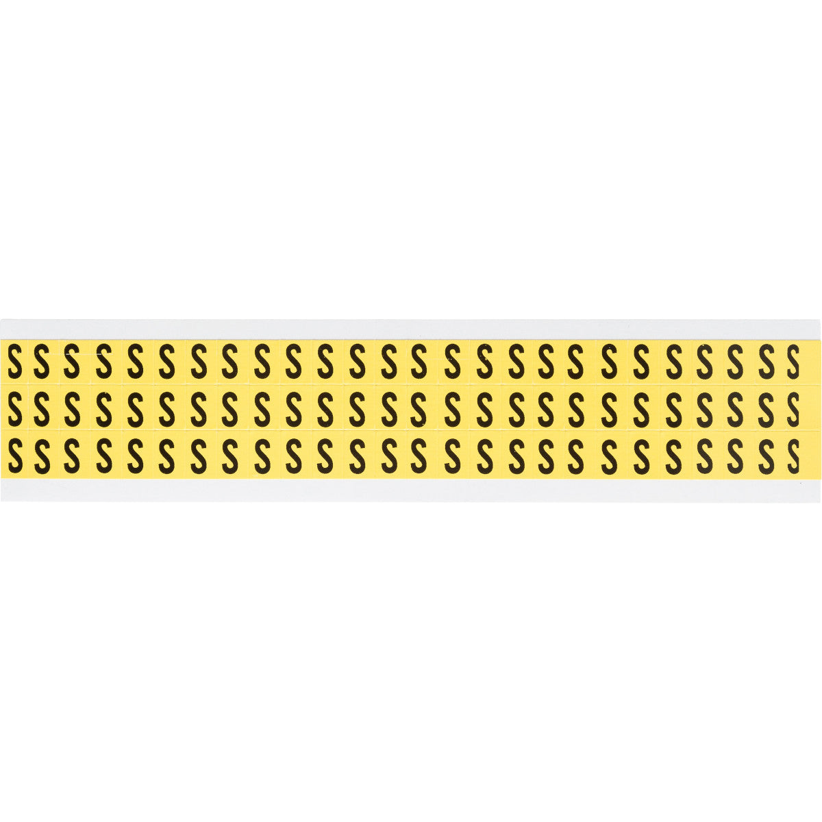 Brady 3410-S Identical numbers and letters on one card for indoor use 034129