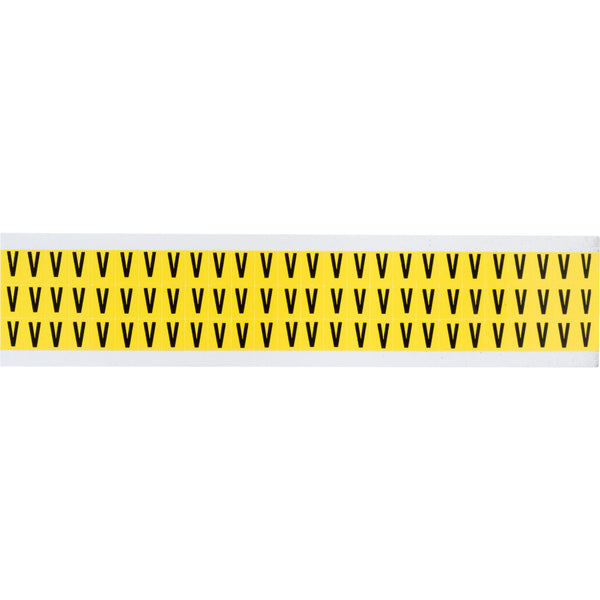 Brady 3410-V Identical numbers and letters on one card for indoor use 034132