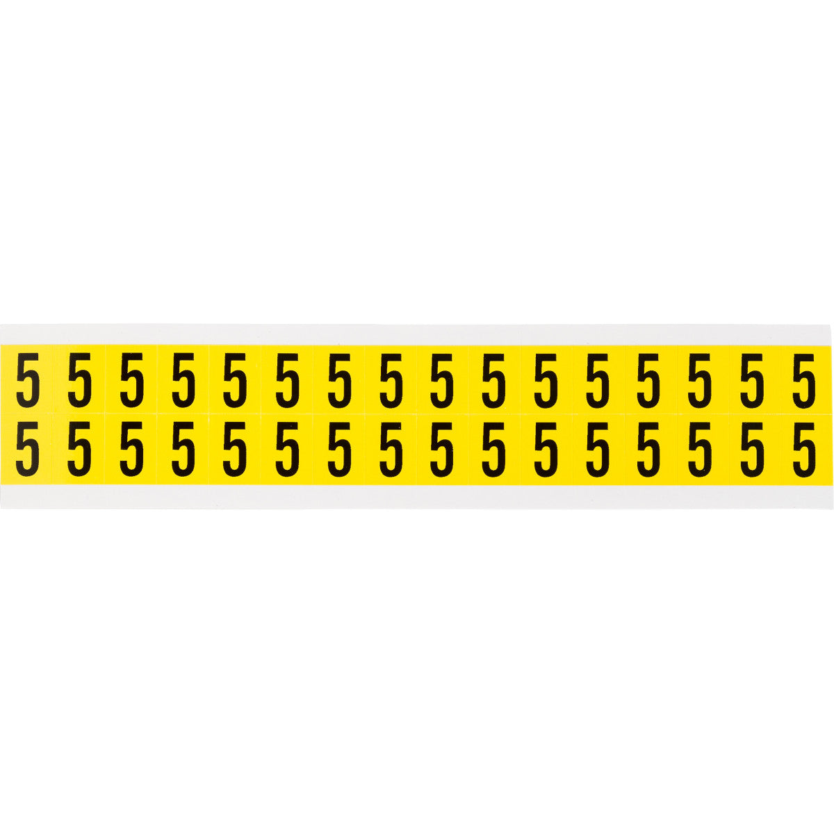 Brady 3420-5 Identical numbers and letters on one card for indoor use 034205