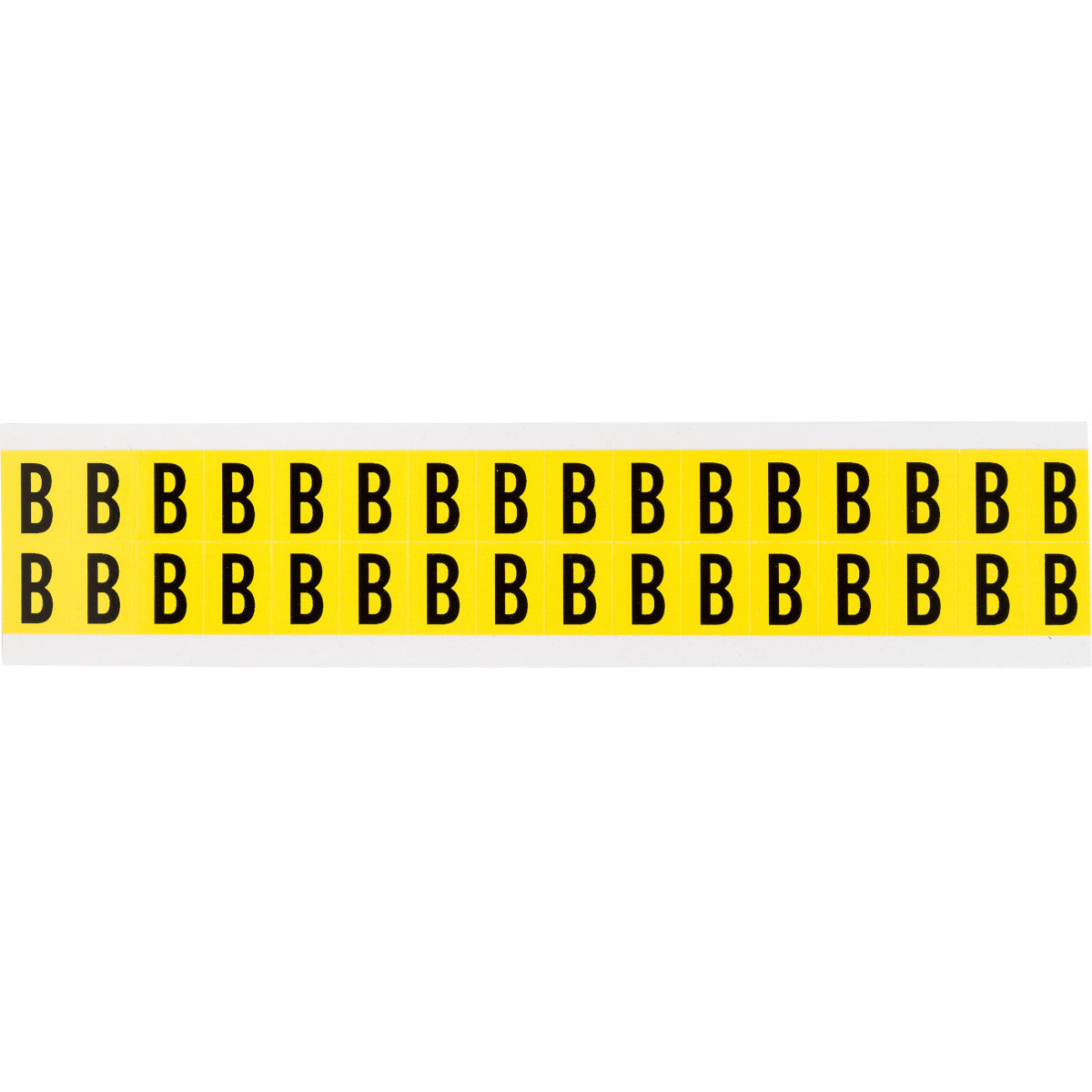 Brady 3420-B Identical numbers and letters on one card for indoor use 034212
