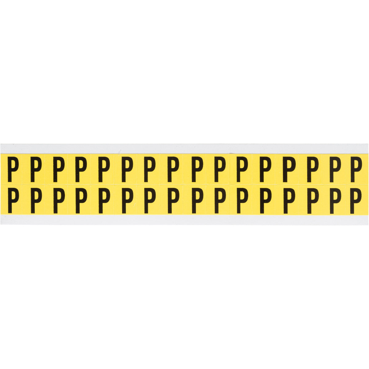 Brady 3420-P Identical numbers and letters on one card for indoor use 034226