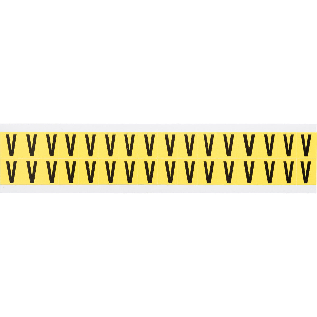 Brady 3420-V Identical numbers and letters on one card for indoor use 034232
