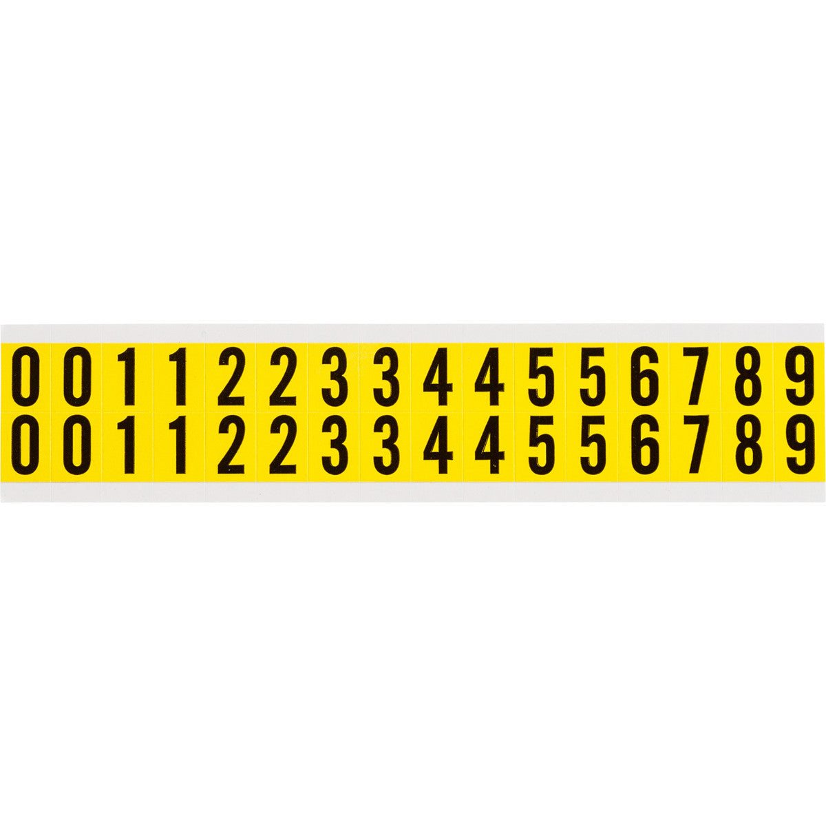 Brady 3420 0-9 Consecutive numbers and letters for indoor use 034210