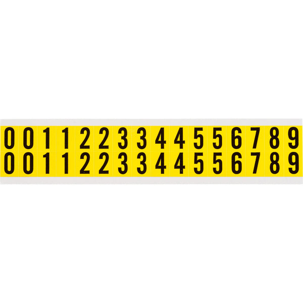 Brady 3420 0-9 Consecutive numbers and letters for indoor use 034210