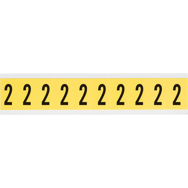 Brady 3430-2 Identical numbers and letters on one card for indoor use 034302