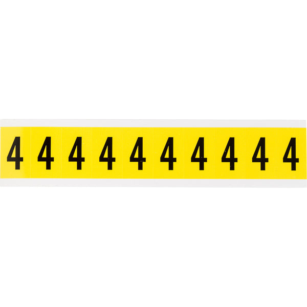 Brady 3430-4 Identical numbers and letters on one card for indoor use 034304