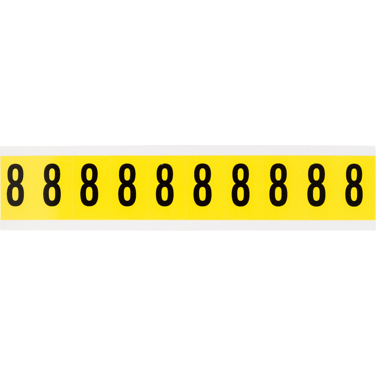 Brady 3430-8 Identical numbers and letters on one card for indoor use 034308