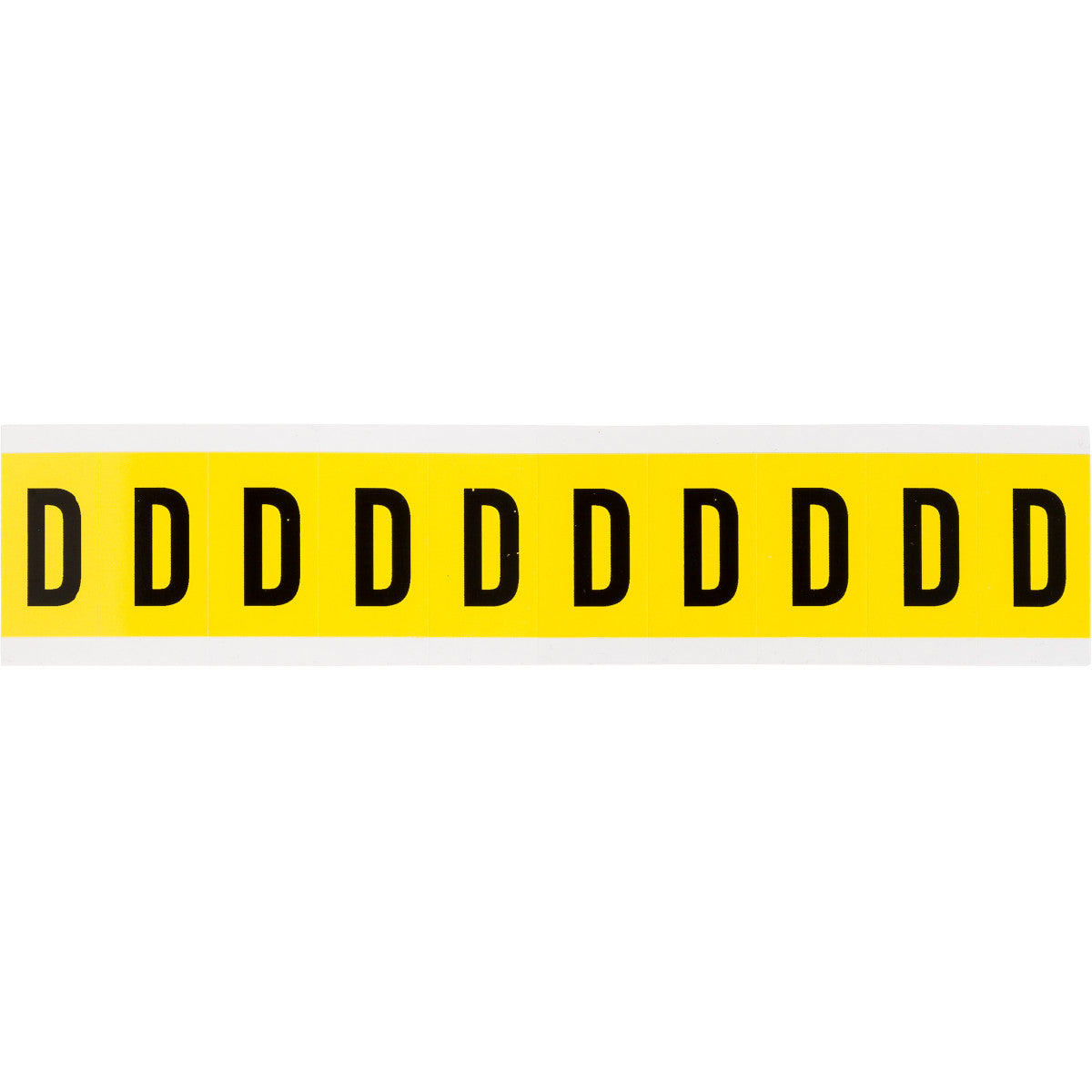 Brady 3430-D Identical numbers and letters on one card for indoor use 034314