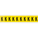 Brady 3430-K Identical numbers and letters on one card for indoor use 034321