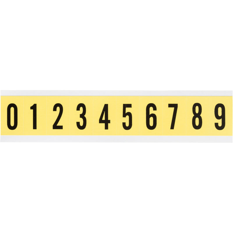 Brady 3430 0-9 Consecutive numbers and letters for indoor use 034310