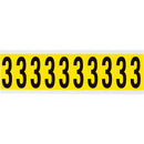 Brady 3440-3 Identical numbers and letters on one card for indoor use 034403