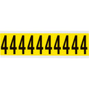Brady 3440-4 Identical numbers and letters on one card for indoor use 034404
