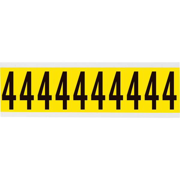 Brady 3440-4 Identical numbers and letters on one card for indoor use 034404