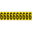 Brady 3440-6 Identical numbers and letters on one card for indoor use 034406