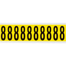 Brady 3440-8 Identical numbers and letters on one card for indoor use 034408