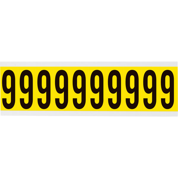 Brady 3440-9 Identical numbers and letters on one card for indoor use 034409