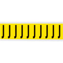 Brady 3440-J Identical numbers and letters on one card for indoor use 034420