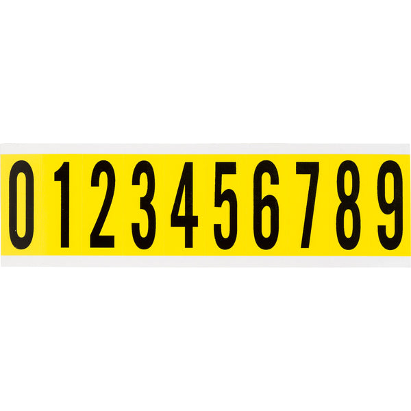 Brady 3440 0-9 Consecutive numbers and letters for indoor use 034410