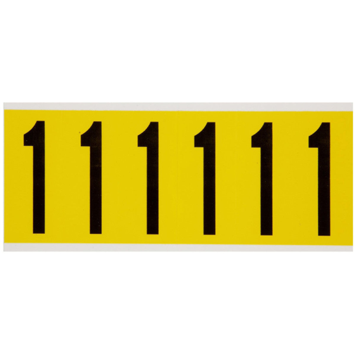 Brady 3450-1 Identical numbers and letters on one card for indoor use 034501