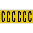 Brady 3450-C Identical numbers and letters on one card for indoor use 034513