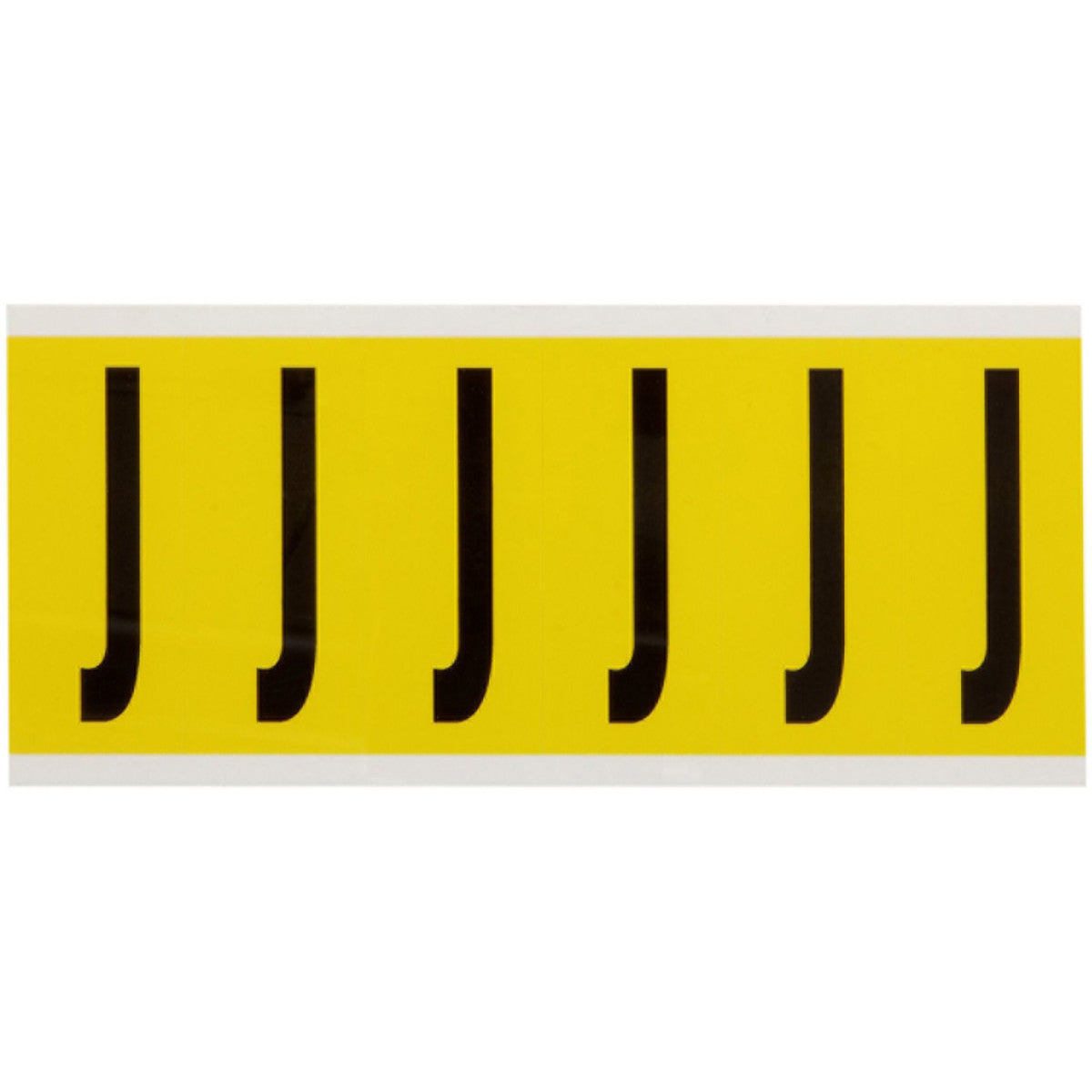 Brady 3450-J Identical numbers and letters on one card for indoor use 034520