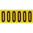 Brady 3450-O Identical numbers and letters on one card for indoor use 034525