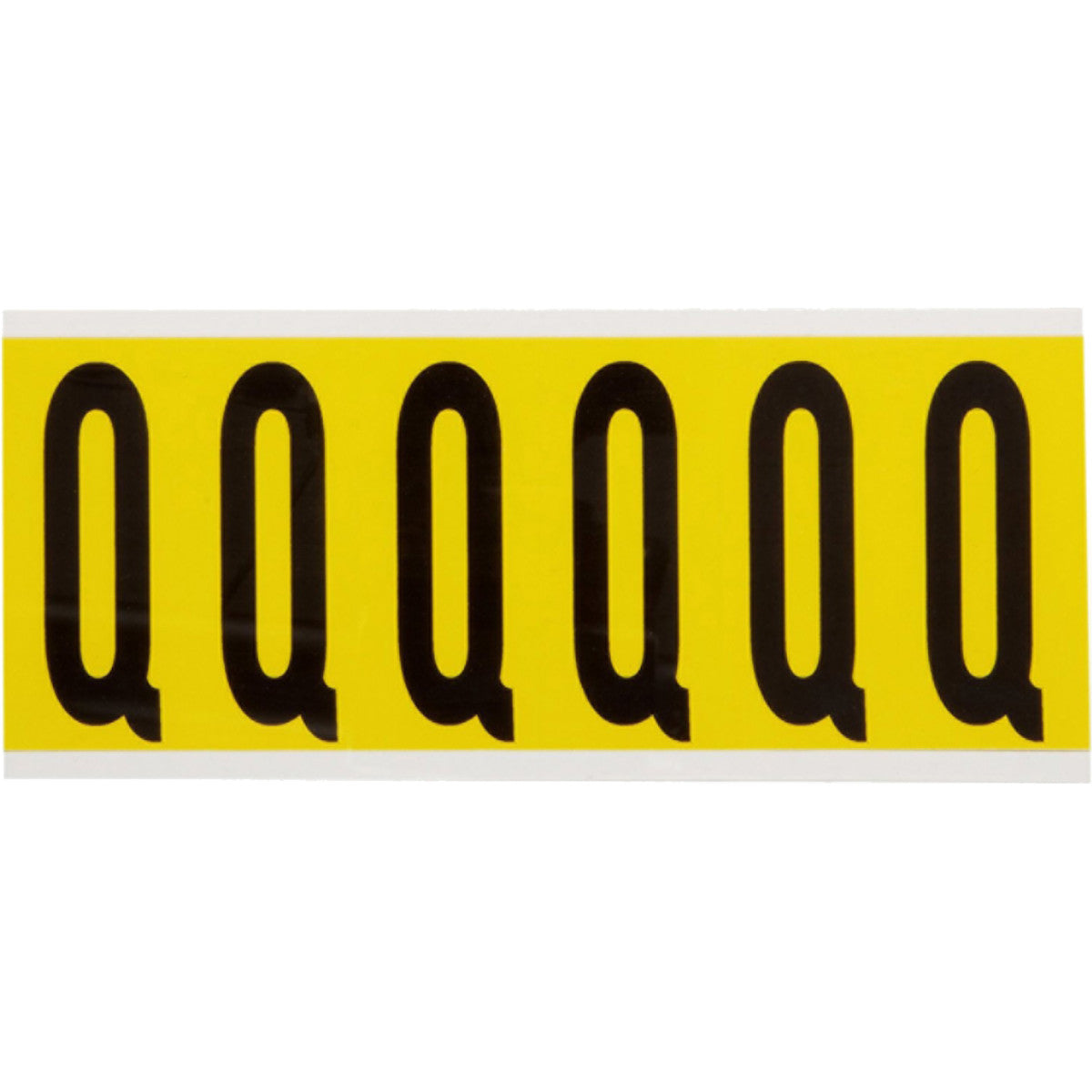 Brady 3450-Q Identical numbers and letters on one card for indoor use 034527