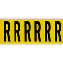 Brady 3450-R Identical numbers and letters on one card for indoor use 034528