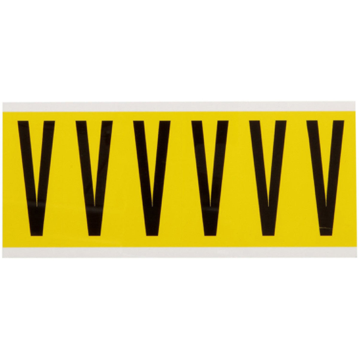 Brady 3450-V Identical numbers and letters on one card for indoor use 034532